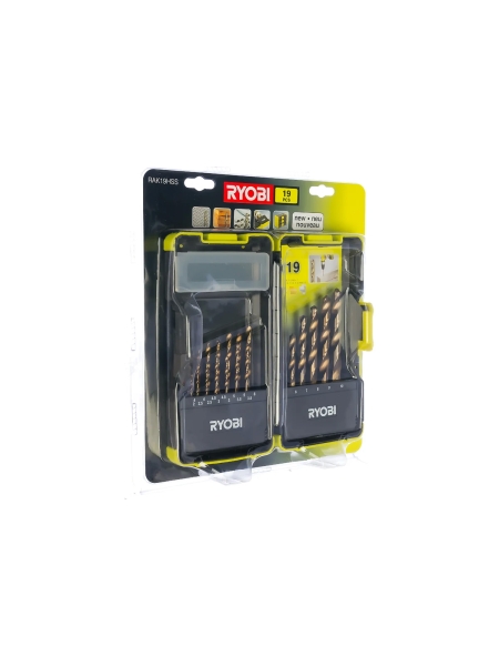 Набор сверл (19 шт.) RAK19HSS Ryobi 5132002258