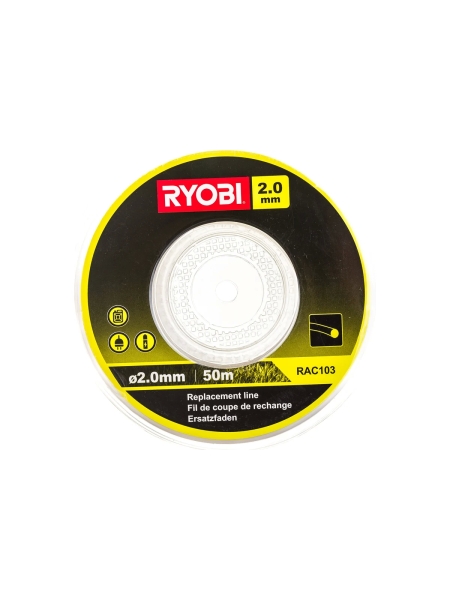 Леска (2.0 мм; 50 м; круг) RAC103 Ryobi 5132002640
