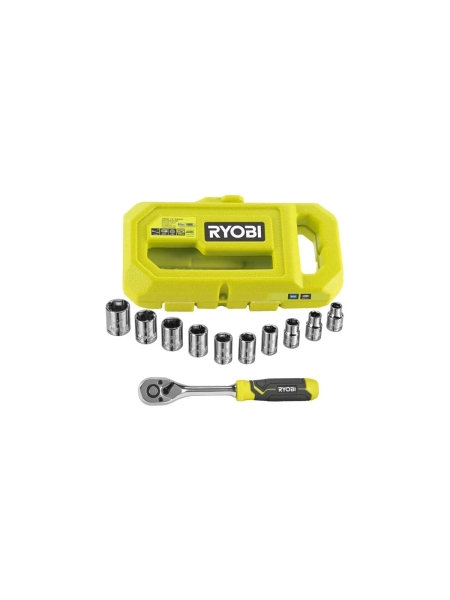 Набор из трещотки и торцевых головок Ryobi RHRS10PC 5132006067