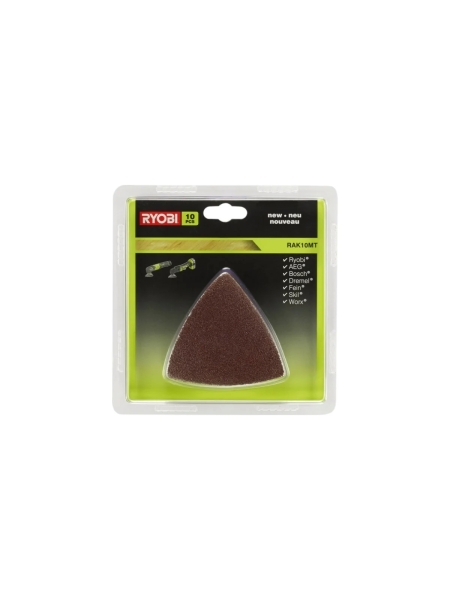 Набор шлифлистов RAK10MT 10 шт. Ryobi 5132002600