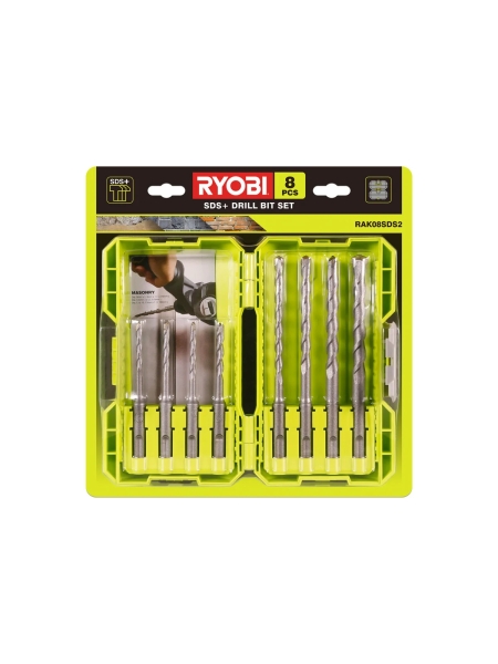 Набор буров RAK08SDS2 (8 шт; 5-12 мм) Ryobi 5132004209