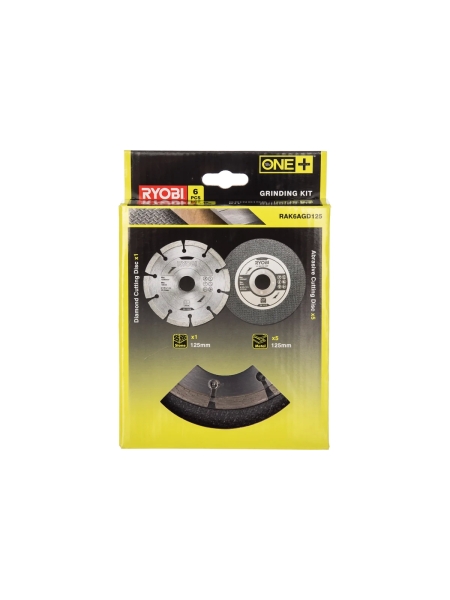 Набор дисков для УШМ (125х22.2 мм) Ryobi RAK6AGD125 5132003149