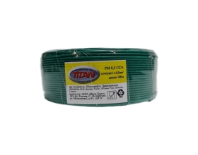 Провод PM Terminator 0,5 100м, сечение 0,5мм², Cu; зеленый Titan 0020523