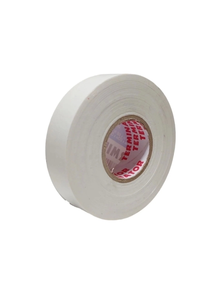 Изолента Terminator Iu1k белая, ПВХ, огнеупорная, всепогодная, 0.18 мм, 19 мм, 20 м 2000828