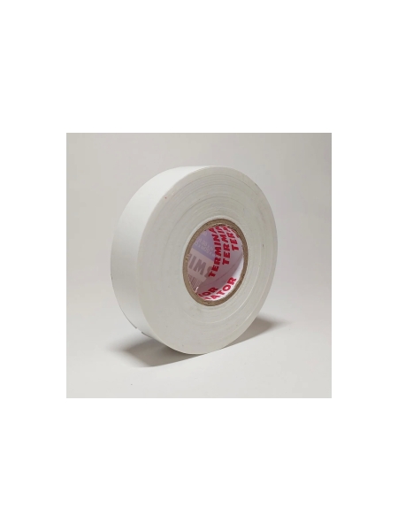 Изолента Terminator Iu1k белая, ПВХ, огнеупорная, всепогодная, 0.18 мм, 19 мм, 20 м 2000828