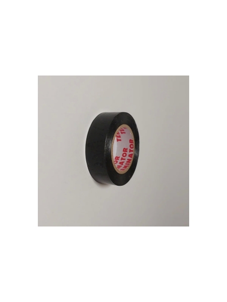 Изолента Terminator Iz 1510fr черная, ПВХ, огнеупорная, 0.13 мм, 15 мм, 10 м 7000001