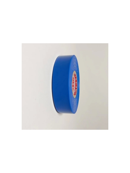 Изолента Terminator Iu1k синяя, ПВХ, огнеупорная, всепогодная, 0.18 мм, 19 мм, 20 м 2000821