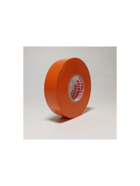 Изолента Terminator Iu1k оранжевая, ПВХ, огнеупорная, всепогодная, 0.18 мм, 19 мм, 20 м 2000823