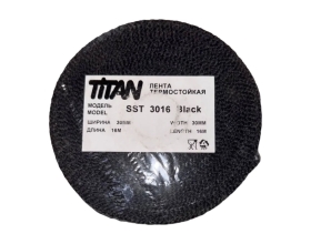Термолента Terminator Titan SST Black 3016, 30ммх16м, углеродистое стекловолокно, черный 2001997