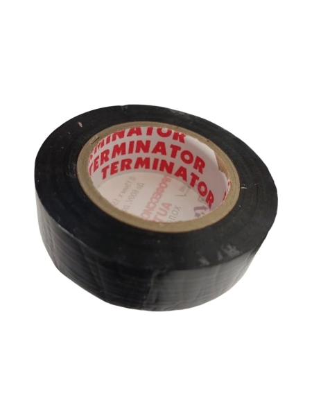Профессиональная автомобильная ПВХ изолента Terminator огнеупорная, 15 мм, 10 м, толщина 0.13 мм 2000267