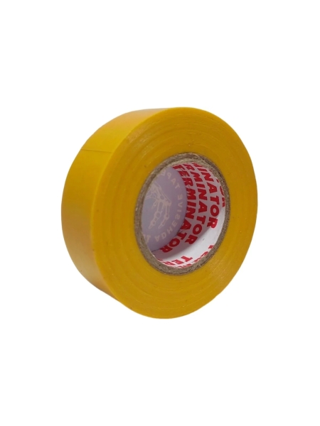 Изолента Terminator Iz 1918y желтая, ПВХ, 0.13 мм, 19 мм, 18.3 м 2000414