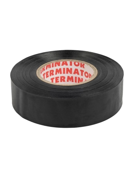 Изолента Terminator Iz 1920s ПВХ, черная, автомобильная, 0.13 мм, 19 мм, 20 м 2000251