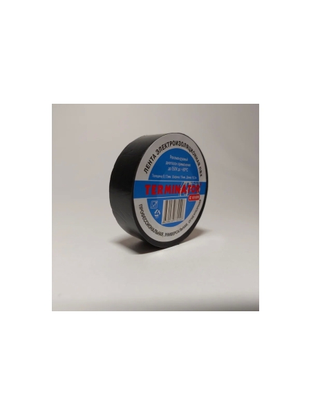 Изолента Terminator Iz 1918fr черная, ПВХ, огнеупорная, 0.13 мм, 19 мм, 18.3 м 2000418