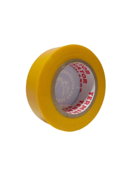 Изолента Terminator Iz 1510y желтая, ПВХ, 0.13 мм, 15 мм, 10 м 2000419