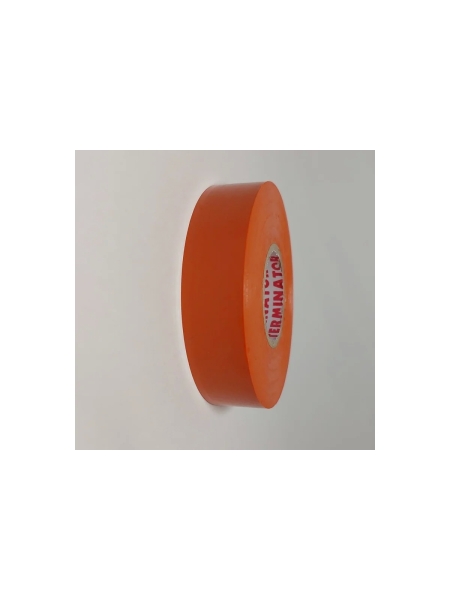 Изолента Terminator Iu1k оранжевая, ПВХ, огнеупорная, всепогодная, 0.18 мм, 19 мм, 20 м 2000823