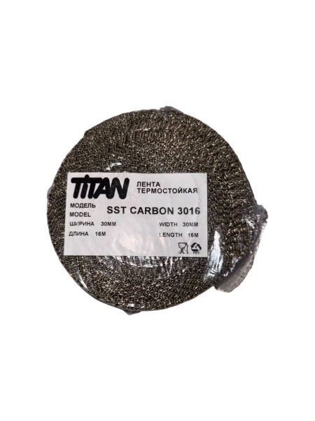 Термолента Terminator Titan SST Carbon 3016, 30ммх16м, углеродистое стекловолокно, карбон 2001999
