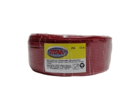 Провод PM Terminator 2,0 100м, сечение 2,0мм², Cu; красный Titan 0020558