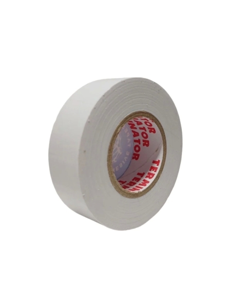 Изолента Terminator Iz 1918w белая, ПВХ, 0.13 мм, 19 мм, 18.3 м 2000417