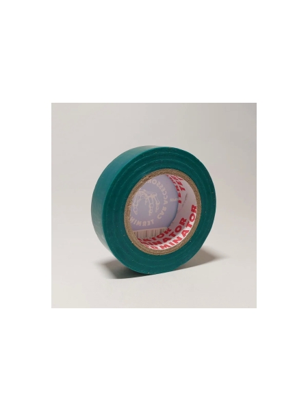 Изолента Terminator Iz 1510g зеленая, ПВХ, 0.13 мм, 15 мм, 10 м 2000426