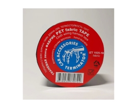 Тканевая подкапотная изолента Terminator Izt 1925-19 fabric, 19мм х 25м, толщина 0,19мм 2000391