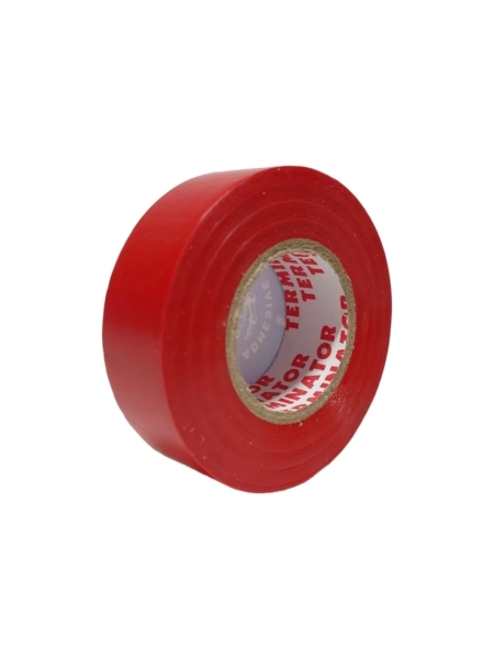 Изолента Terminator Iz 1918r красная, ПВХ, 0.13 мм, 19 мм, 18.3 м 2000413