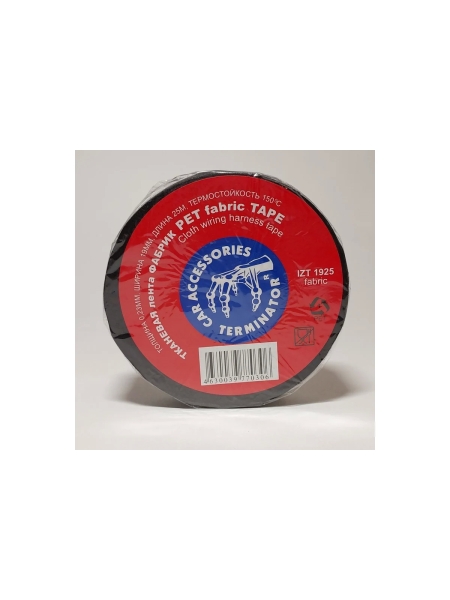 Тканевая подкапотная изолента Terminator Izt 1925 fabric, 19мм х 25м, толщина 0,25мм 2000832