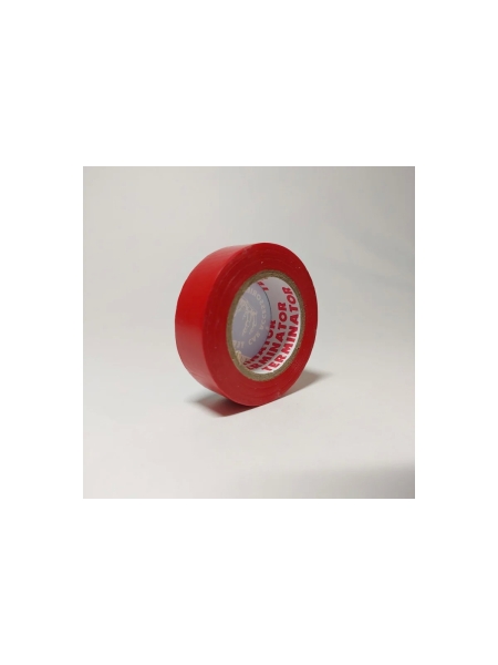 Изолента Terminator Iz 1510r красная, ПВХ, 0.13 мм, 15 мм, 10 м 2000424