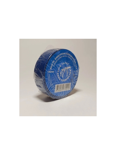 Изолента Terminator Iz 1918blue синяя, ПВХ, универсальная, 0.13 мм, 19 мм, 18.3 м 2000420