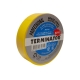 Изолента Terminator Iu1k желтая, ПВХ, огнеупорная, всепогодная, 0.18 мм, 19 мм, 20 м 2000824