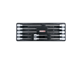Набор головок торцевых 1/2"DR с удлиненными насадками 12 предметов, в ложементе TOPTUL GAAT1202