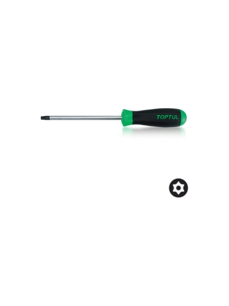 Отвертка TOPTUL TORX T8x75 мм, с отверстием FEAB0808