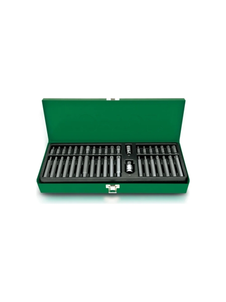 Набор бит 40 предметов Torx, Spline, Hex, с адаптерами 3/8" и 1/2" TOPTUL GAAD4002