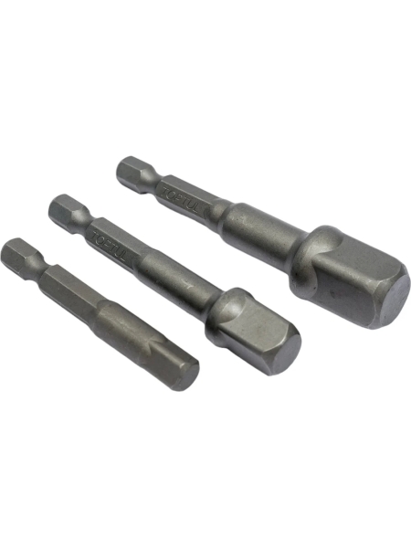 Набор адаптеров для торцевых головок 3 шт, 1/4", 3/8", 1/2" TOPTUL GAAR0301