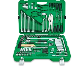 Набор инструментов TOPTUL в чемодане, 1/4" и 1/2" 6-гр. 150 предметов, GCAI150R