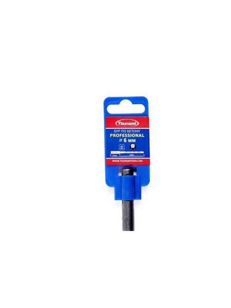 Бур по бетону SDS-plus Professional 6x110 мм Tsunami T10610200006110