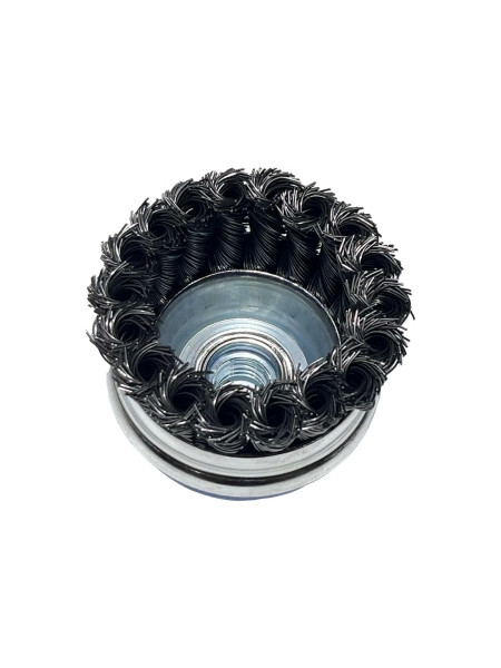 Щетка чашка усиленная Tsunami 100 мм, M14, проволока крученая стальная T61101000202012