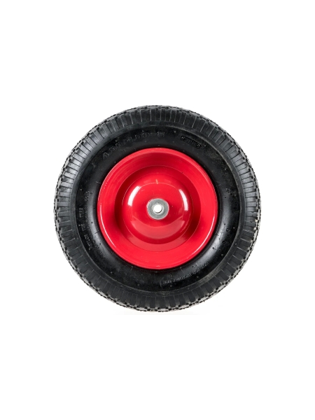 Колесо пневматическое 4.00-8 (390 мм; втулка 107 мм; подшипник 15 мм) для тачек WB 121S, WB 180S Tsunami D0KB8A4AIR40001
