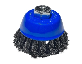 Щетка чашка усиленная Tsunami 65 мм, M14, проволока крученая стальная T61100650202012