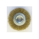 Щетка дисковая плоская Tsunami 125 мм, посадка 22.2 мм, проволока витая латунированная T61101250401021