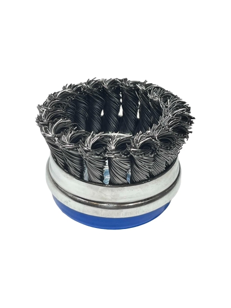 Щетка чашка усиленная Tsunami 75 мм, M14, проволока крученая стальная T61100750202012