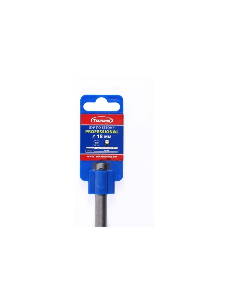 Бур по бетону SDS-plus Professional 18x450 мм Tsunami T10610200018450