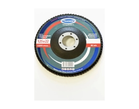 Круг лепестковый конический Tsunami КЛТ2 125x22 мм, А60 (14А 25/Р60) D96100000K12560