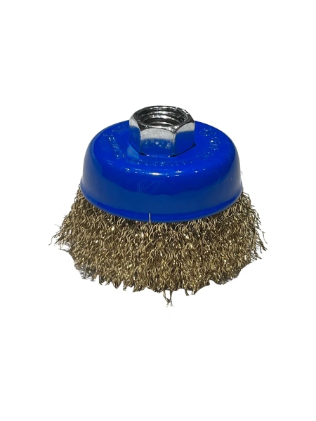 Щетка чашка Tsunami 65 мм, M14, проволока витая латунированная T61100650102022