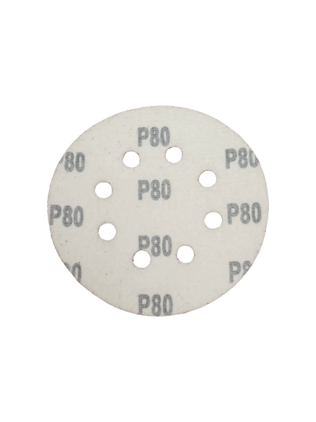 Круг шлифовальный 125 мм, А80 (14А 20/Р80), с отверстиями, 5 шт Tsunami DA61A0112500080