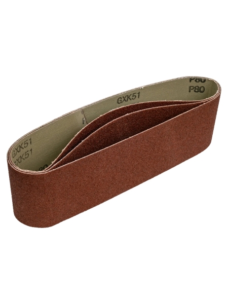 Лента шлифовальная 75x533 мм, А80 (14А 20/Р80), 3 шт Tsunami D761A0755330080