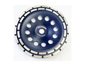 Чашка алмазная двухрядная по бетону 230x22.23 мм Tsunami DD0101230022000