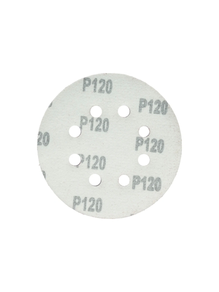 Круг шлифовальный 125 мм, А120 (14А 12/Р120), с отверстиями, 5 шт Tsunami DA61A0112500120