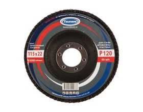 Круг лепестковый универсальный (115х22 мм,  А120, 14А) Tsunami КЛТ1 D96100000011582