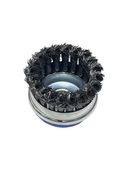 Щетка чашка усиленная Tsunami 75 мм, M14, проволока крученая стальная T61100750202012