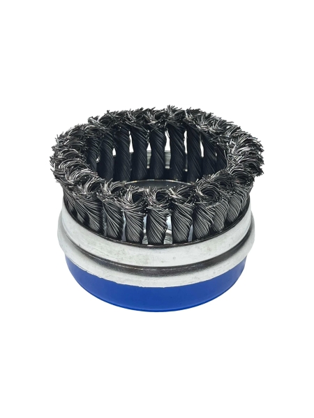 Щетка чашка усиленная Tsunami 75 мм, M14, проволока крученая стальная T61100750202012